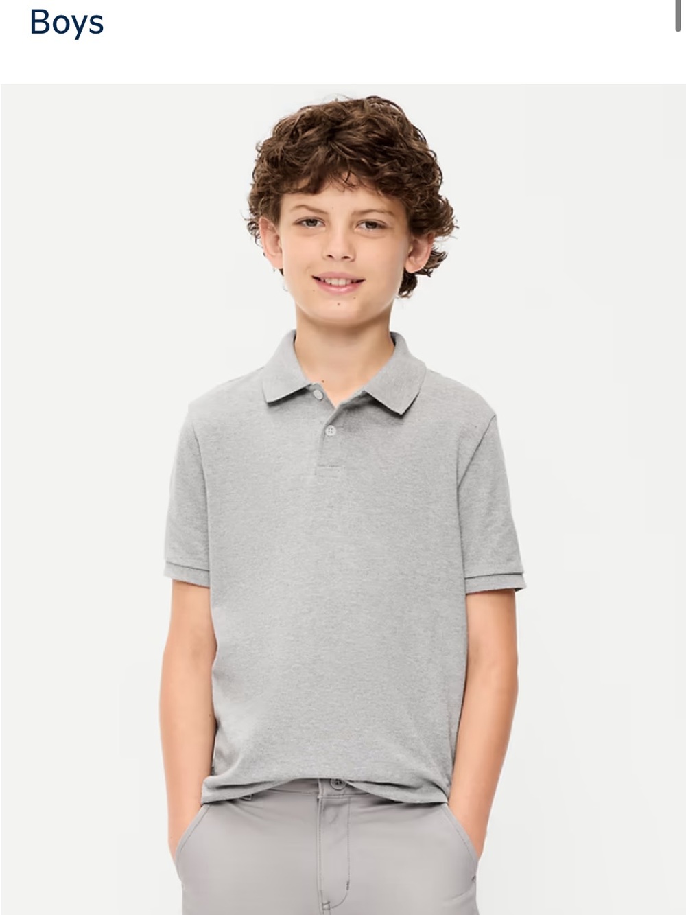 School Uniform Pique Polo Shirt